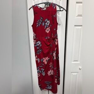 Nine Britton Red Floral Maxi Dress